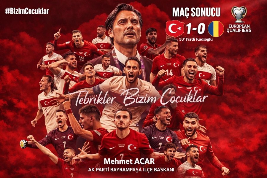 A Millî Takım’ın Play-Off Zaferine Başkan Acar’dan Tebrik
