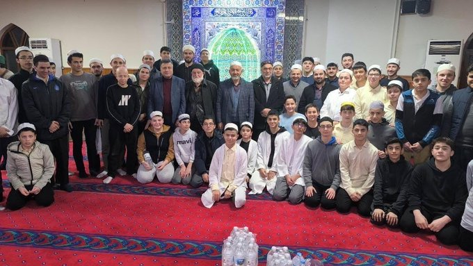 Kur’an Kursu hafız öğrencilerimizin hatim duasına katıldık