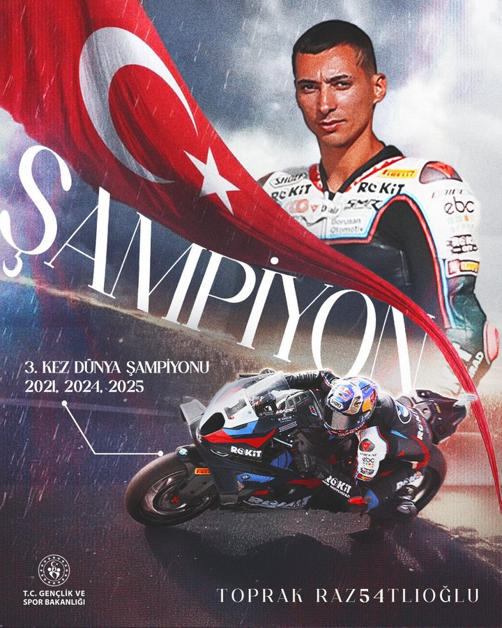 Yine zirvede, yine Toprak!” 3 kez dünya şampiyonu, 85 milyonun gururu! Toprak Razgatlıoğlu  İmkânsızı mümkün kılan adam