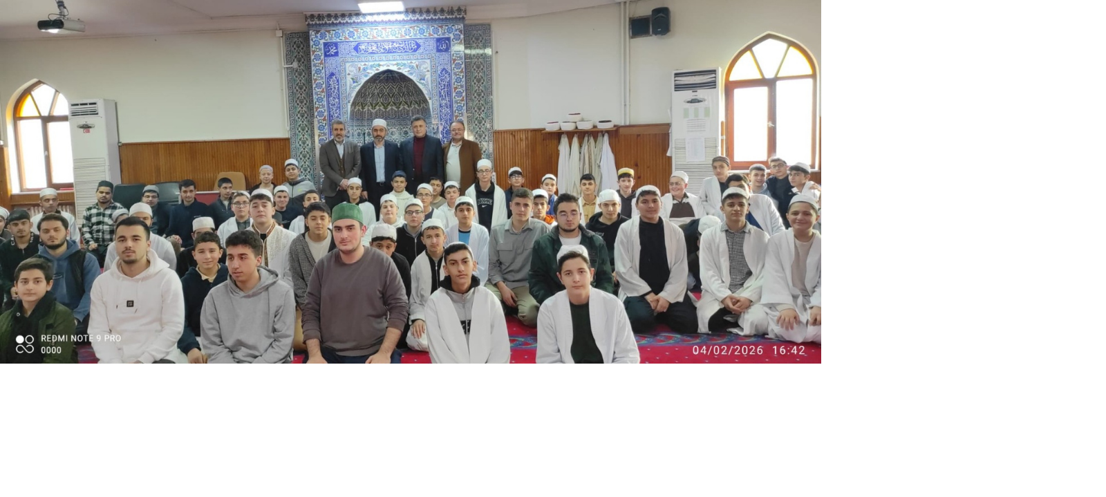 Yeşil Camii Kur’an Kursu’nda Hafızlık Eğitimi Alan Gençlerimize Ziyaret