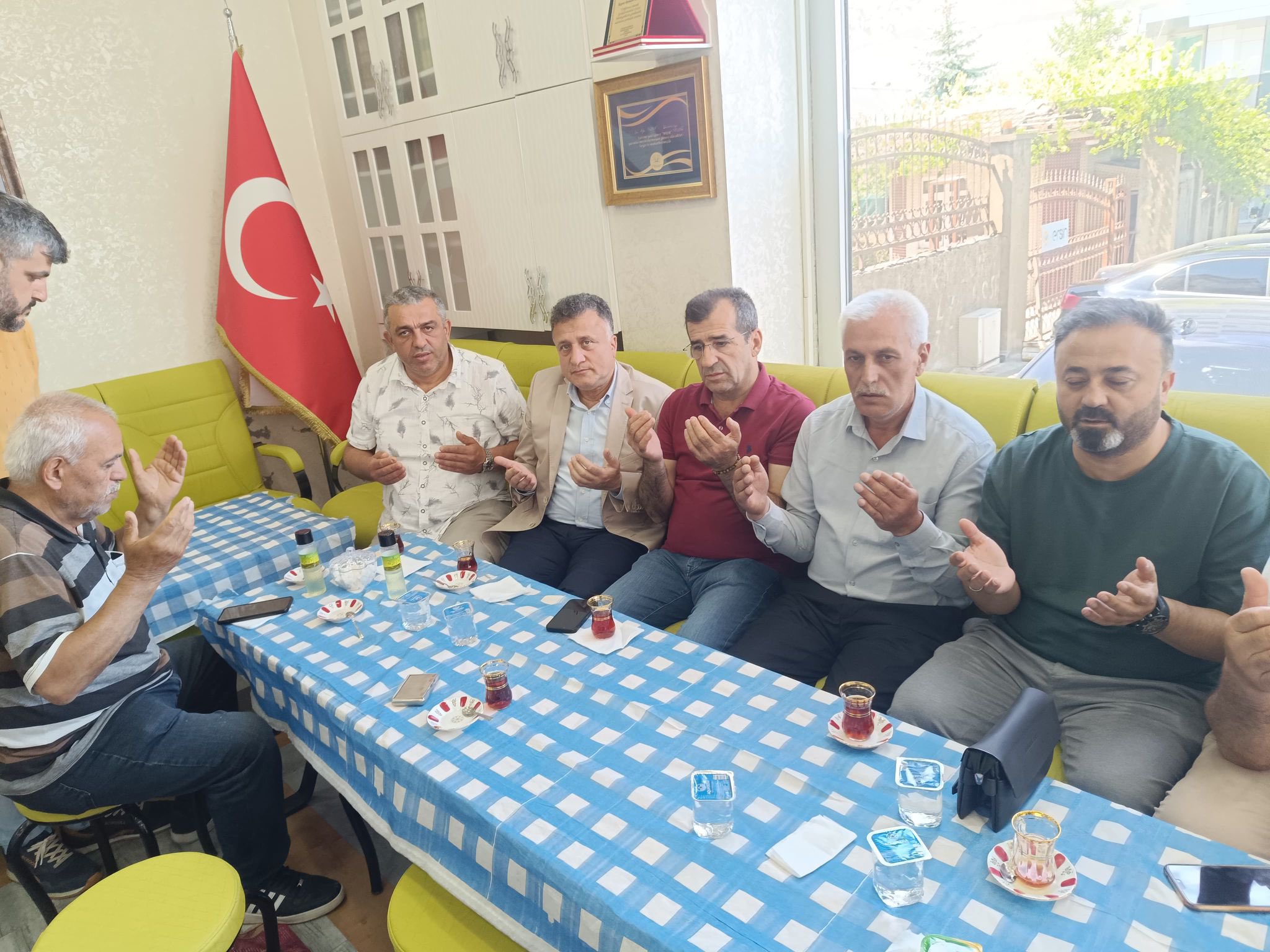 Merhum Hasan Orhan için taziye ziyareti...