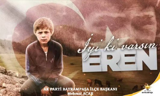 İyiki vardın Eren..!
