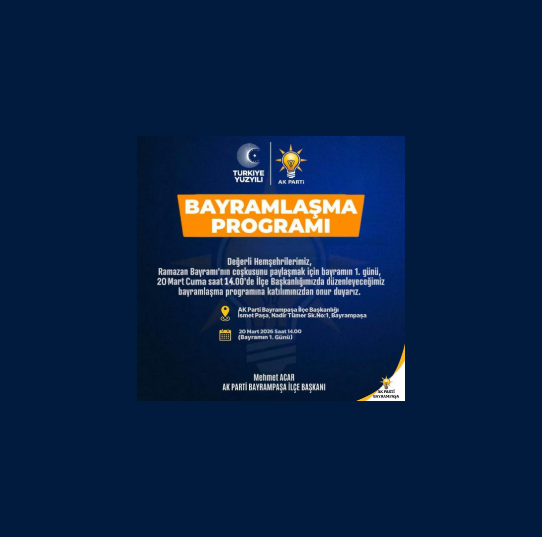 Mehmet Acar’dan Bayramlaşma Programına Davet